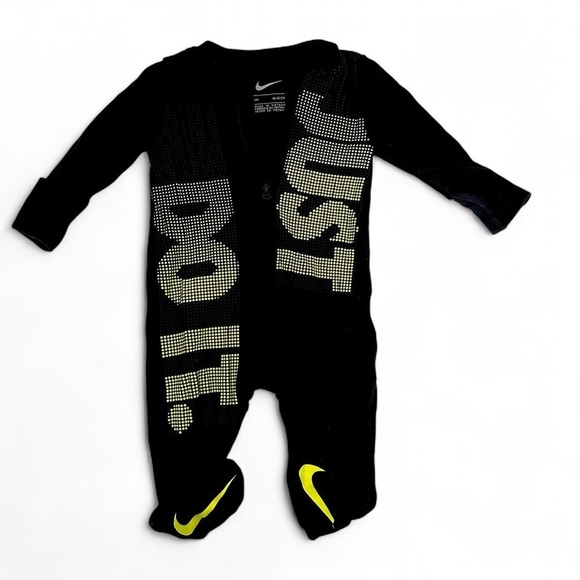 Nike Just Do IT Baby Footed Coverall Footed One Piece Romper 3 months - Picture 1 of 4